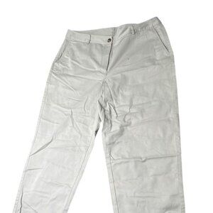 L.L.Bean Chino Pants Men's 16 Beige Cotton Favourite Fit Workwear Trousers